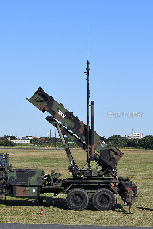 美国陆军雷神mimo -104爱国者移动式地对空导弹发射器。